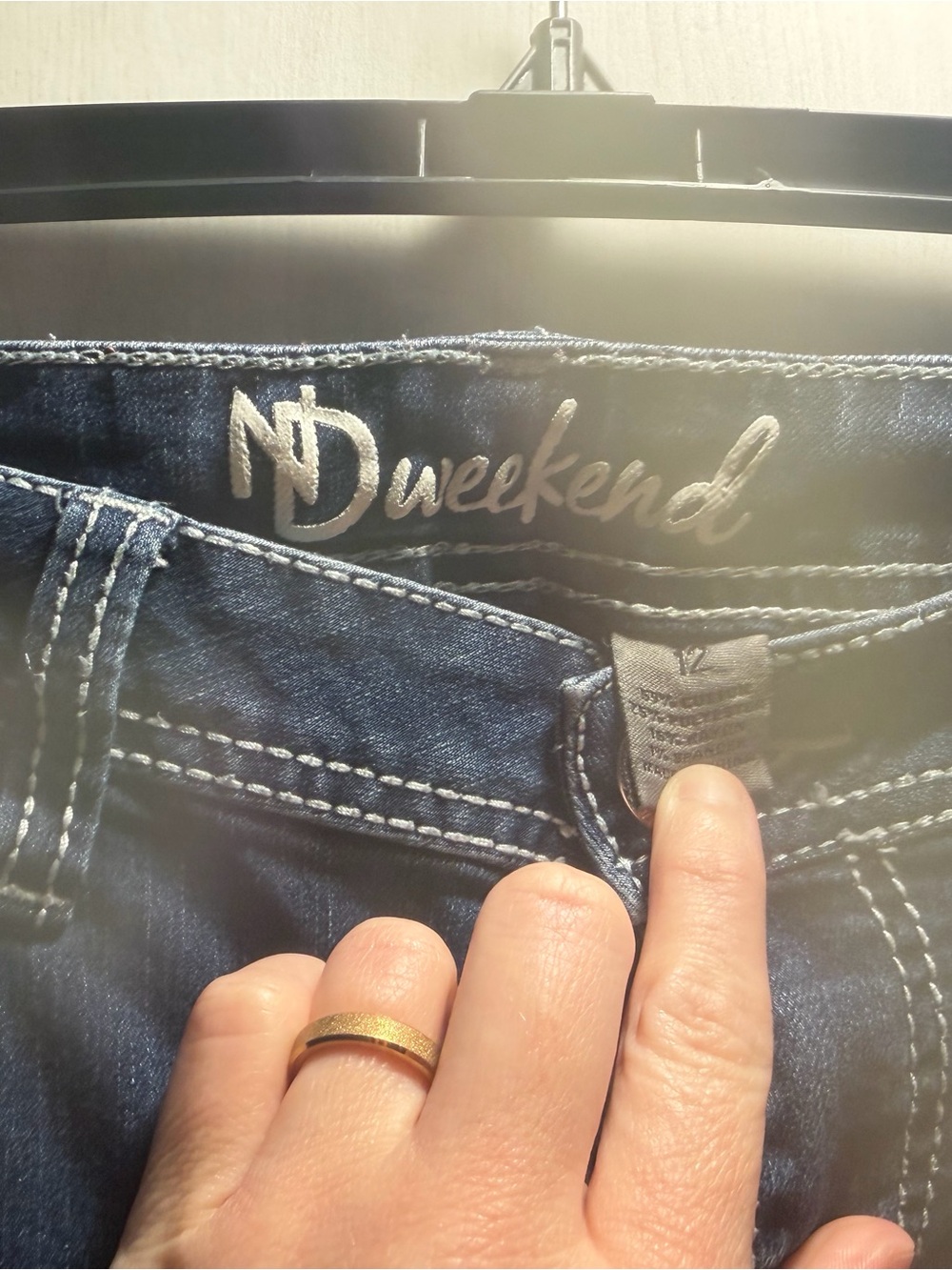 ND Weekend Dark Blue Wide Leg Jeans - Picture 5 of 5